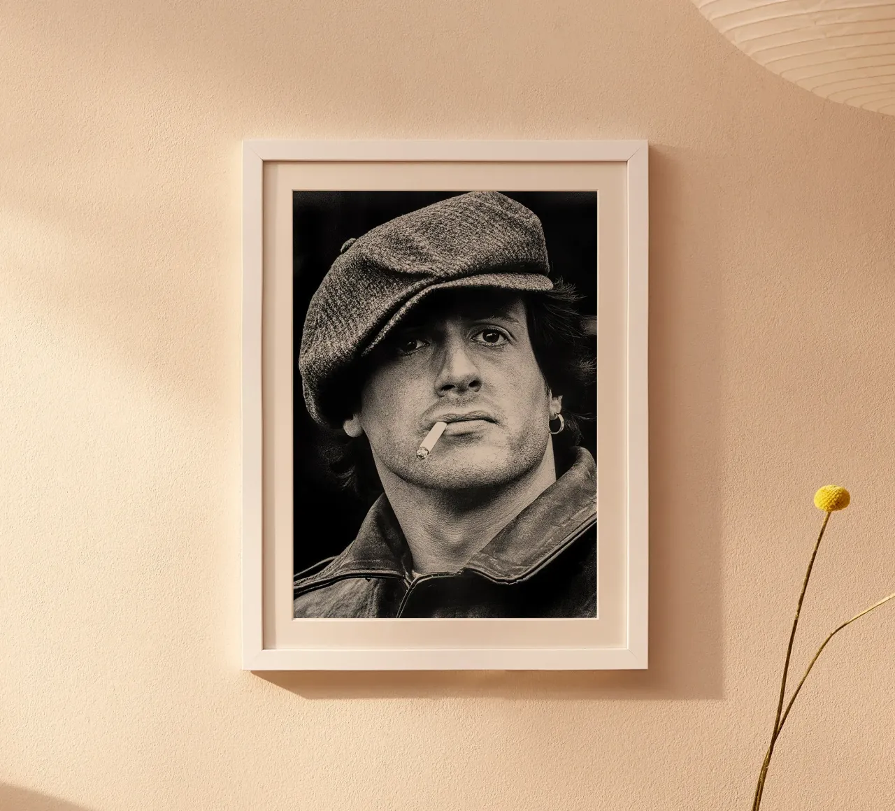 Ritratto d'epoca di Sylvester Stallone carta hahnemühle da Beth Pop Culture