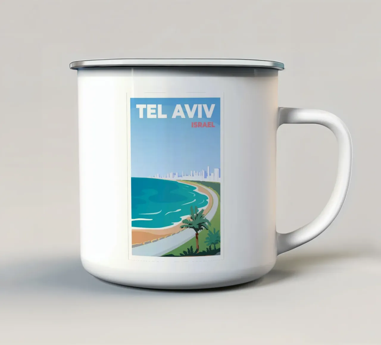 Tel Aviv, Israele tazza in smalto da Wanderlust Vibes