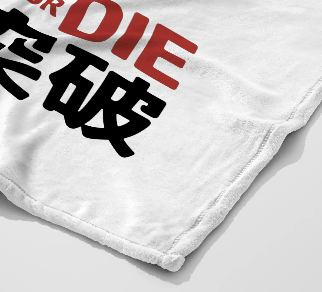 Orso arrampicatore giapponese di design - Limit Break Kanji Mountain A coperta in pile da GameDay Studio