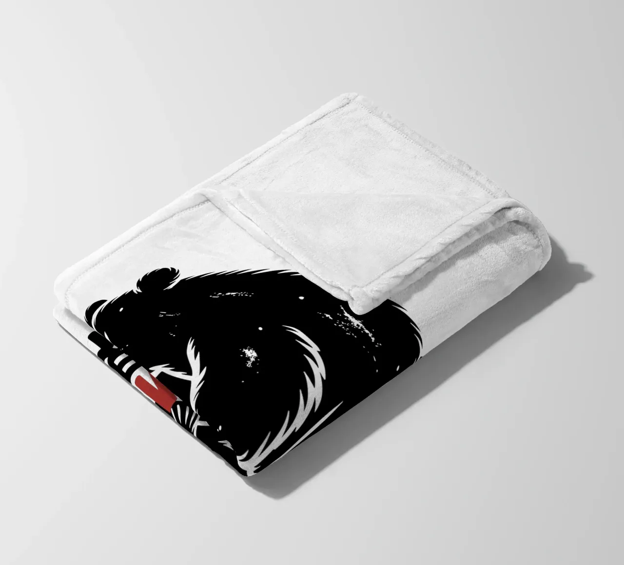 Orso arrampicatore giapponese di design - Limit Break Kanji Mountain A coperta in pile da GameDay Studio