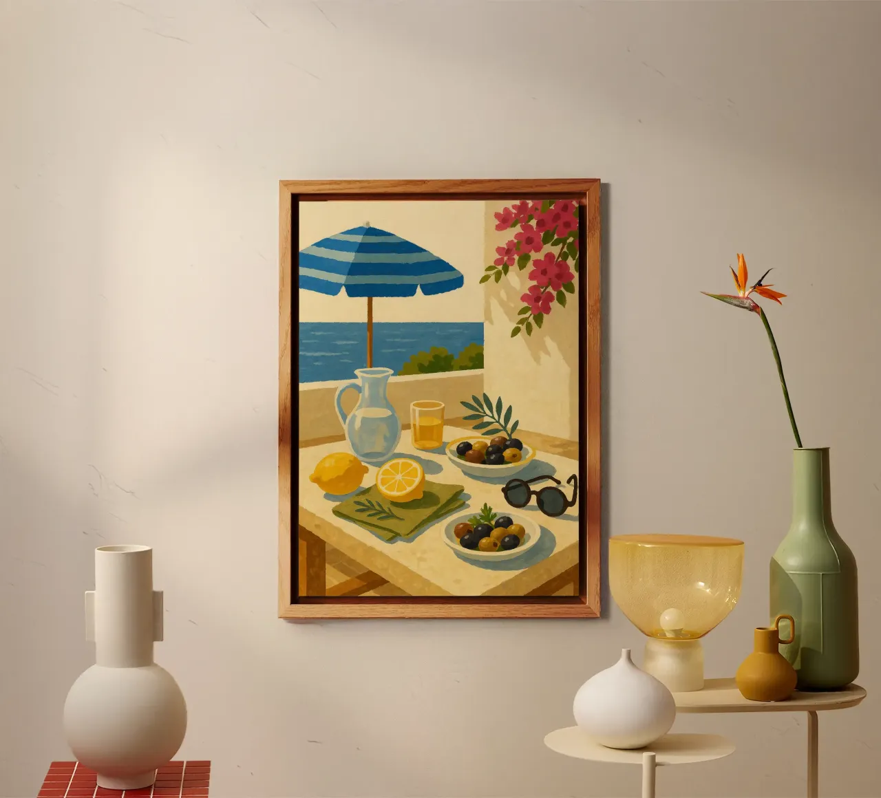 Mediterranean Table alluminio dibond da Mosaic Dialogue
