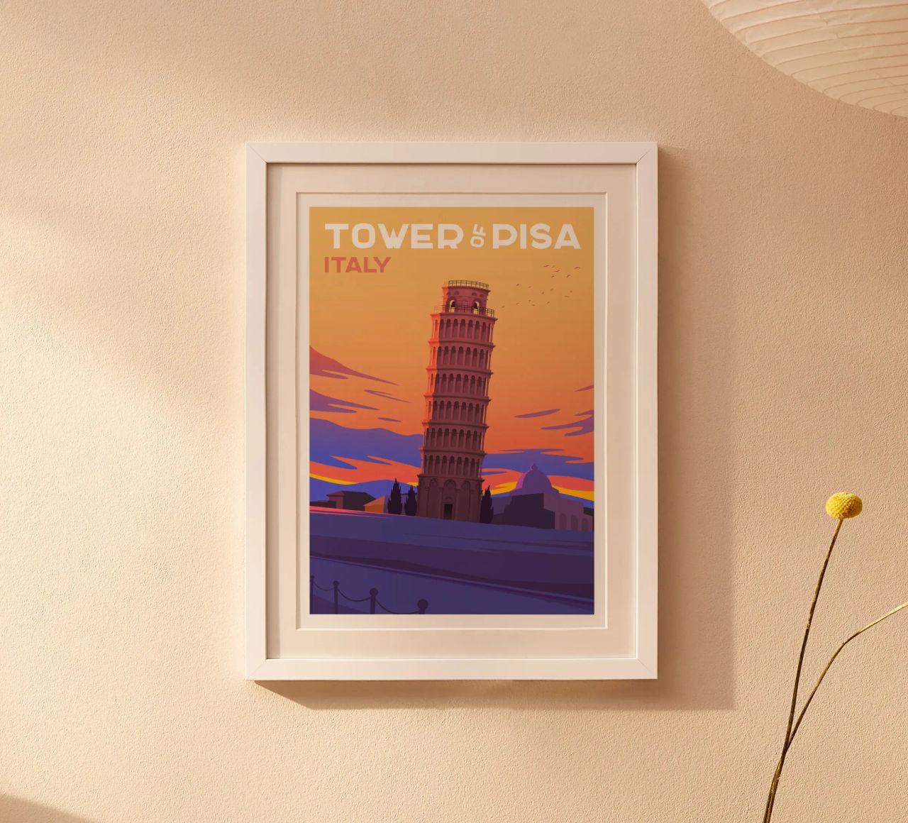 Tour de Pise, Italie poster de Wanderlust Vibes