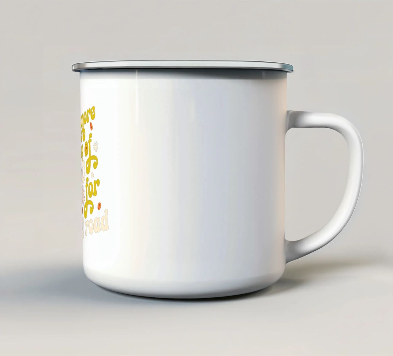 Un'altra tazza di caffè per il viaggio tazza in smalto da Gunawan Rb