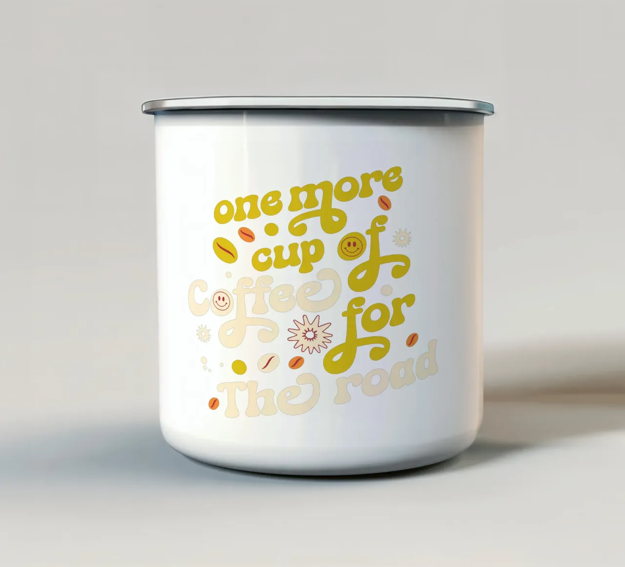 Una taza más de café para el camino taza de esmalte de Gunawan Rb