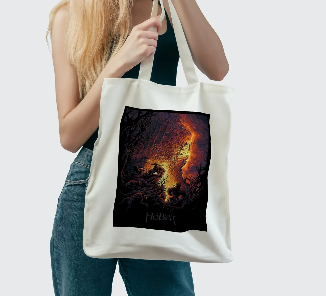 Un viaggio inaspettato Lo Hobbit borsa in juta da Junkie Movie