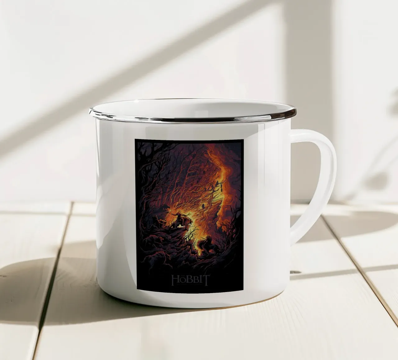 Un viaggio inaspettato Lo Hobbit tazza in smalto da Junkie Movie
