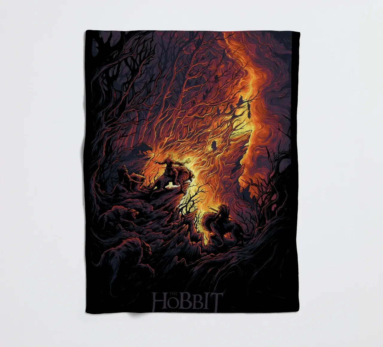 Un viaggio inaspettato Lo Hobbit coperta in pile da Junkie Movie