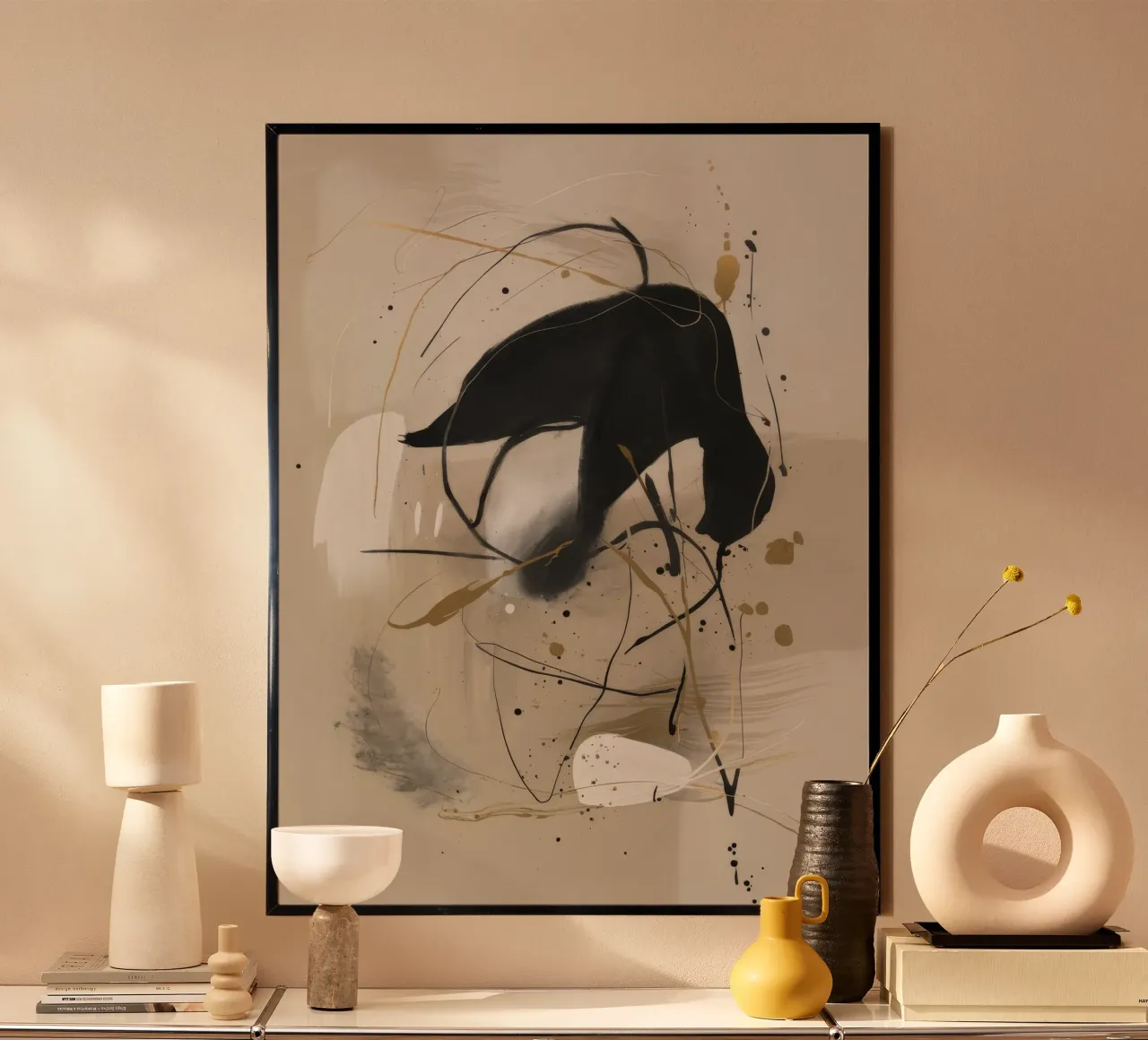 Impulso d'inchiostro orbitale poster con telaio in plastica da Monarch Arc