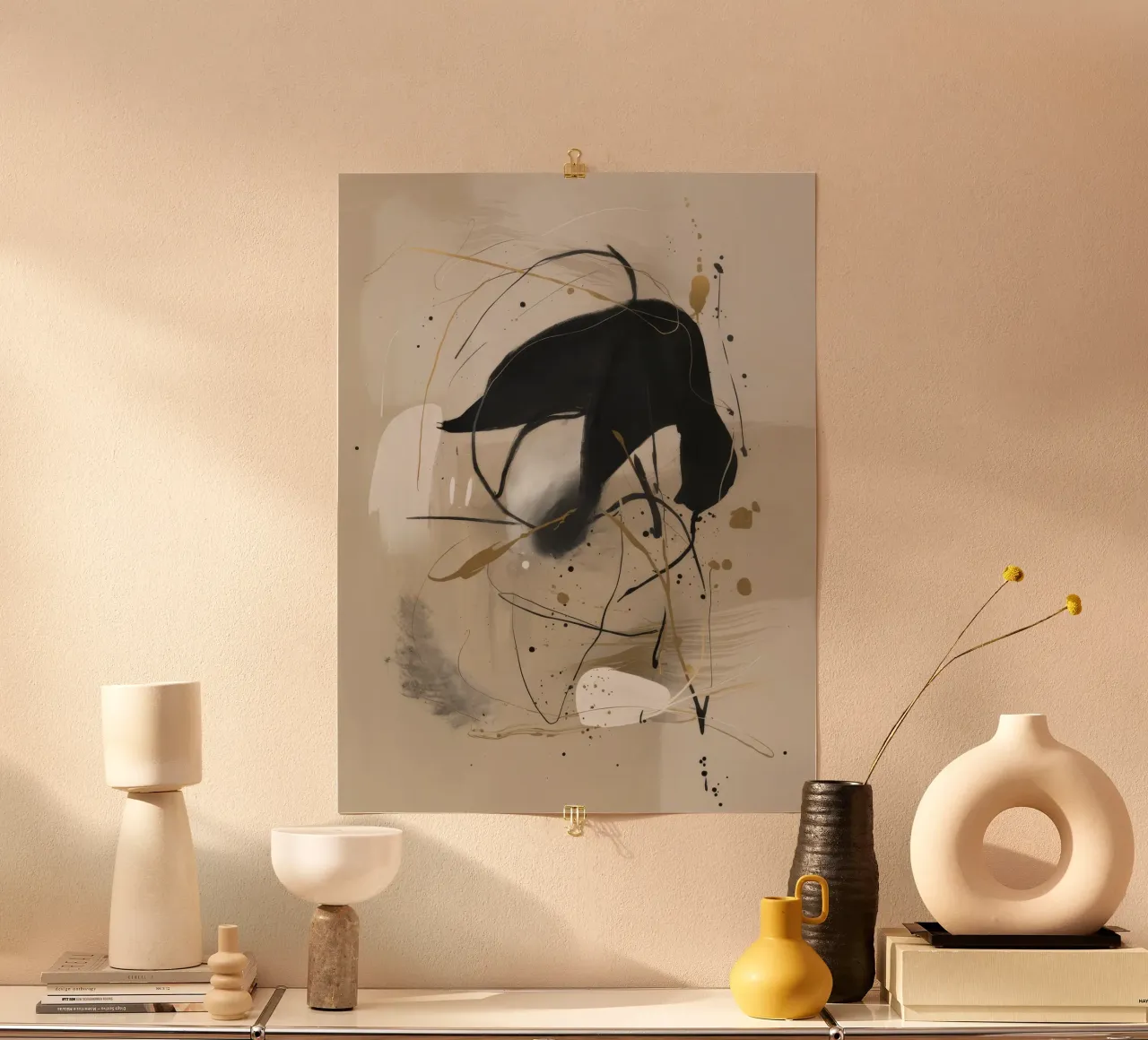 Impulso d'inchiostro orbitale poster con telaio in plastica da Monarch Arc