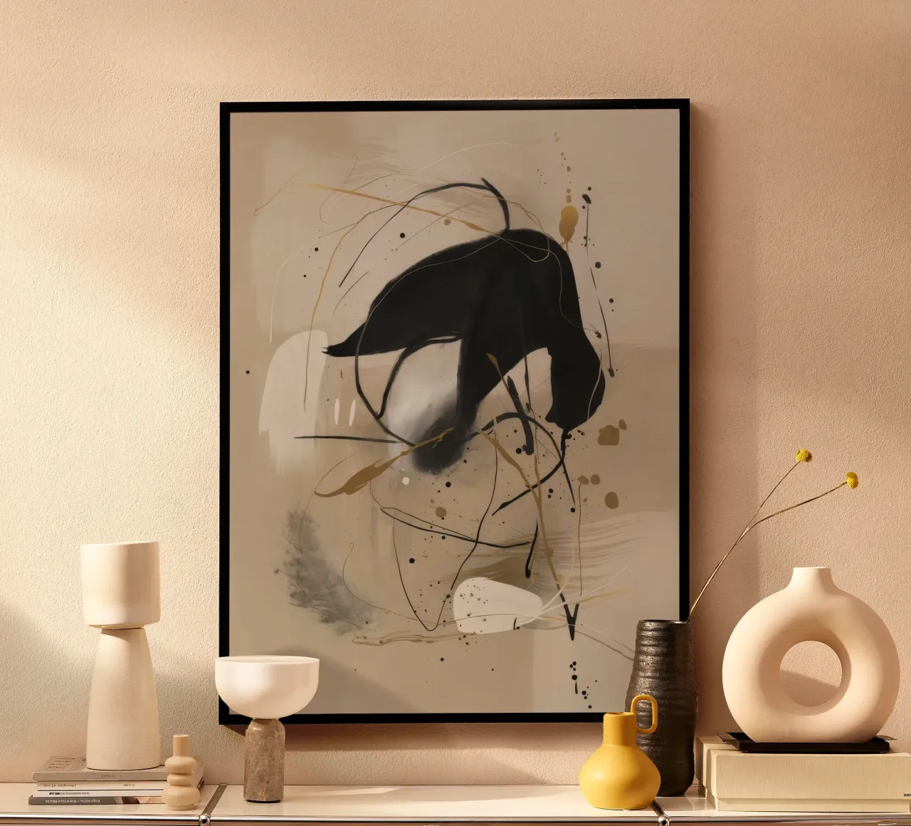 Impulso d'inchiostro orbitale poster con telaio in plastica da Monarch Arc