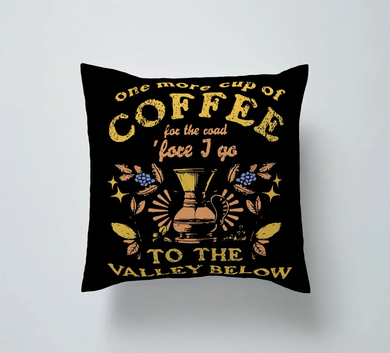 Un'altra tazza di caffè (Bob Dylan) cuscino da Gunawan Rb