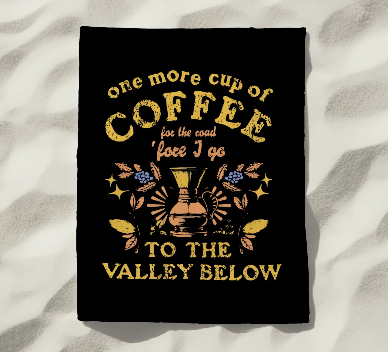 Un'altra tazza di caffè (Bob Dylan) telo mare da Gunawan Rb