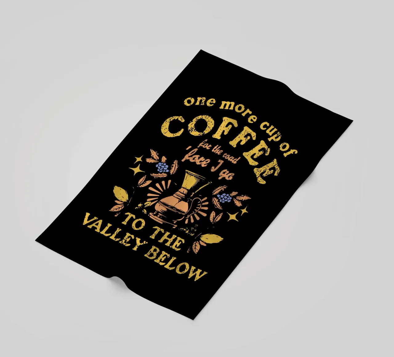 Un'altra tazza di caffè (Bob Dylan) telo mare da Gunawan Rb