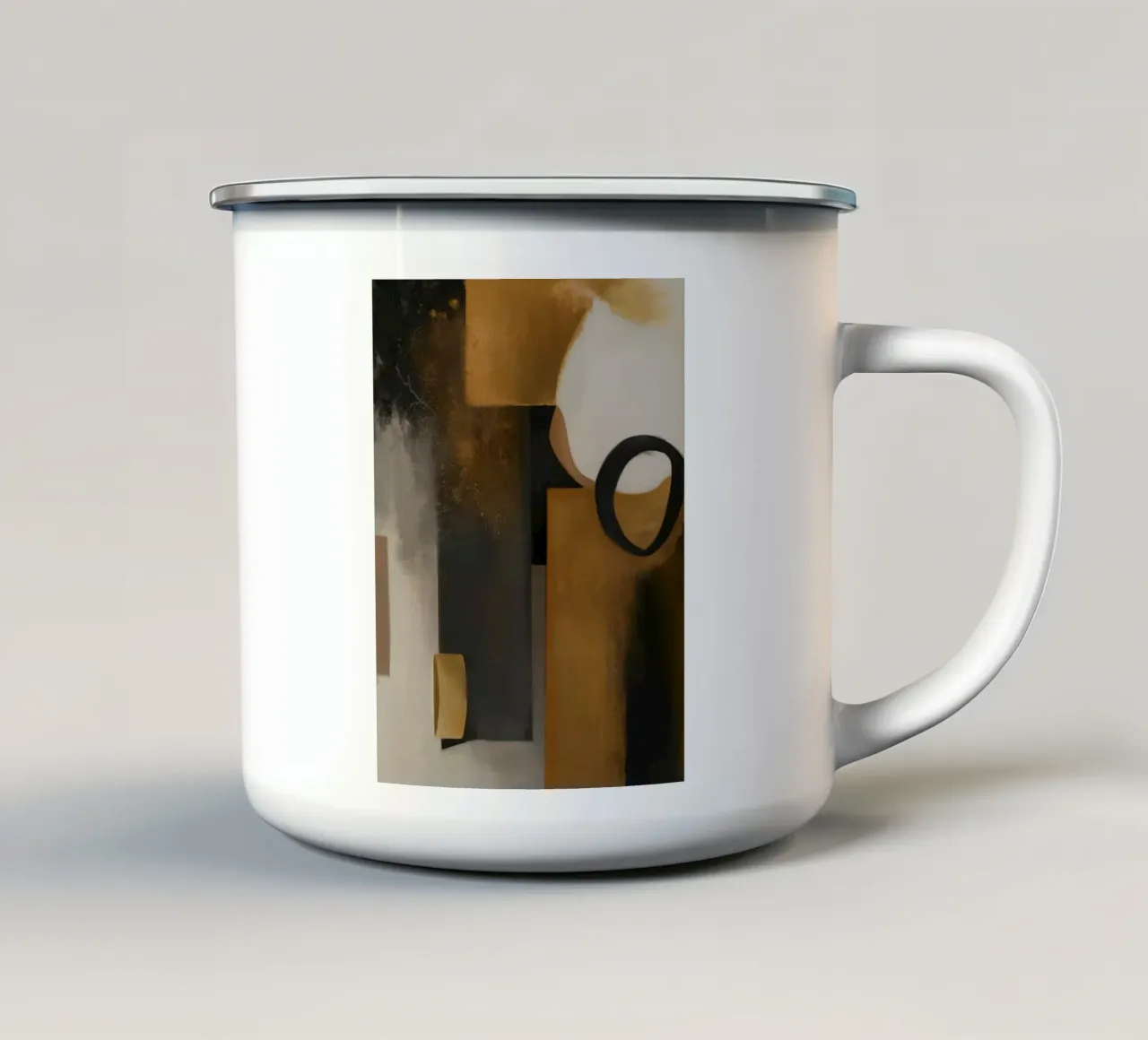 Forma di bronzo Silenzio tazza in smalto da Monarch Arc
