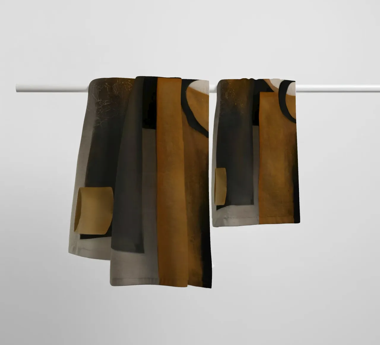 Bronze Form Silence towel by Monarch Arc