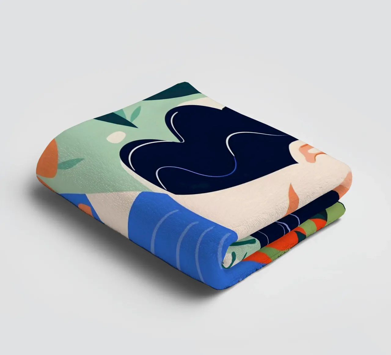 Woman in Nature towel by LisaArtes