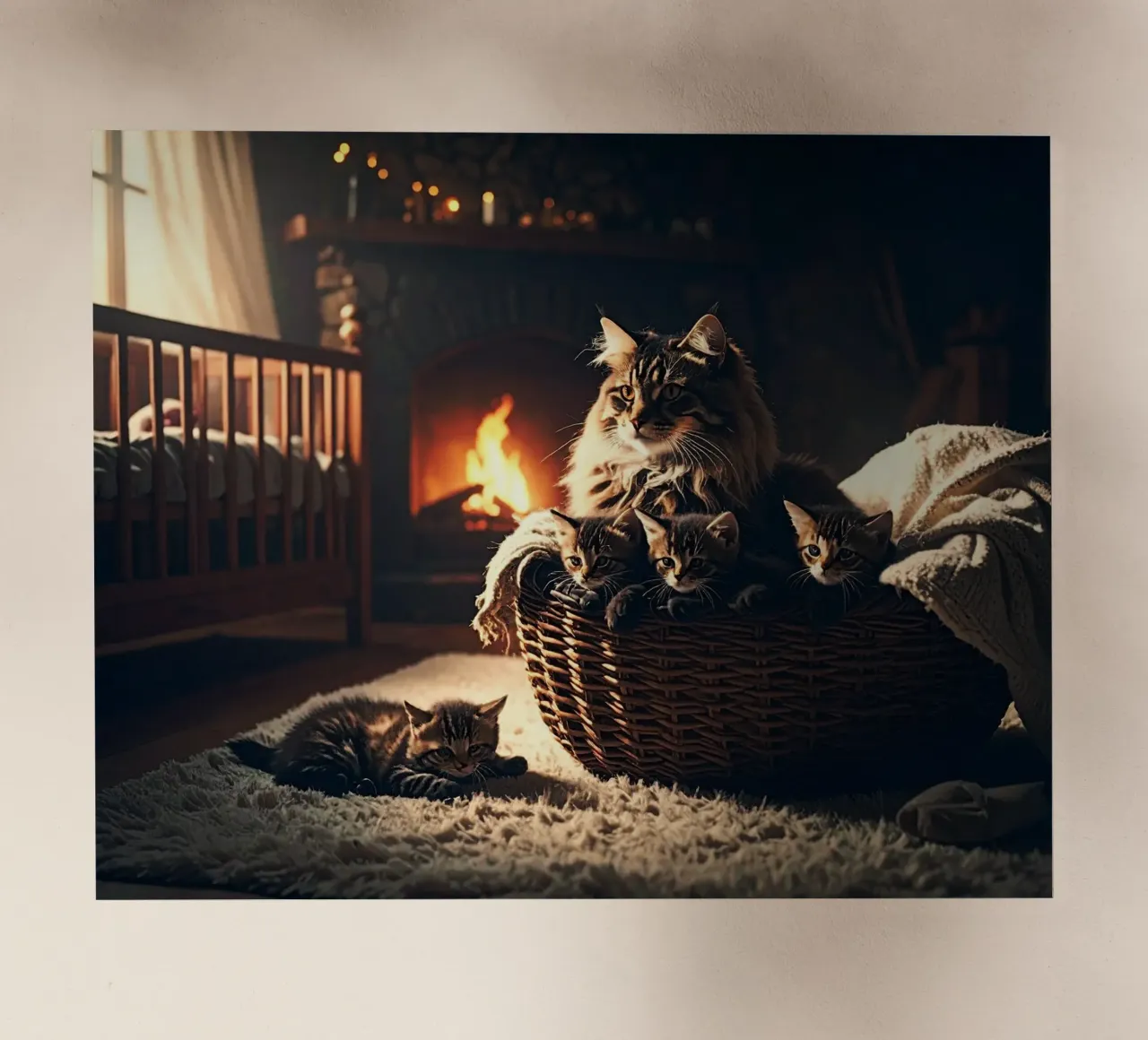 CHATTE ET QUATRE CHATONS. pellicola backlit da Thierry vobmann photography