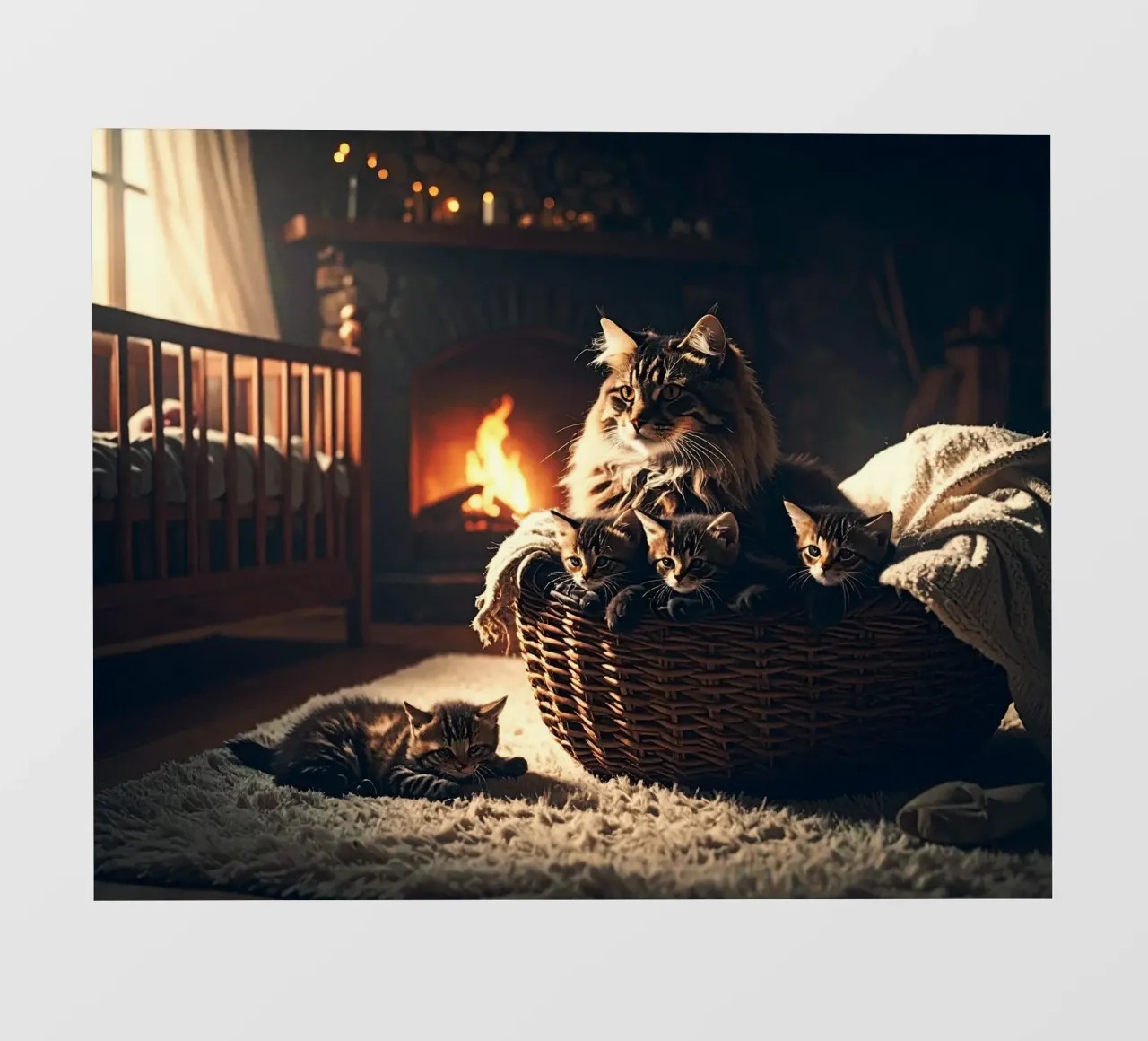 CHATTE ET QUATRE CHATONS. pellicola backlit da Thierry vobmann photography