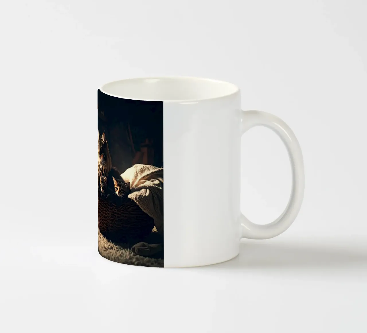 CHATTE ET QUATRE CHATONS. tazza in ceramica da Thierry vobmann photography