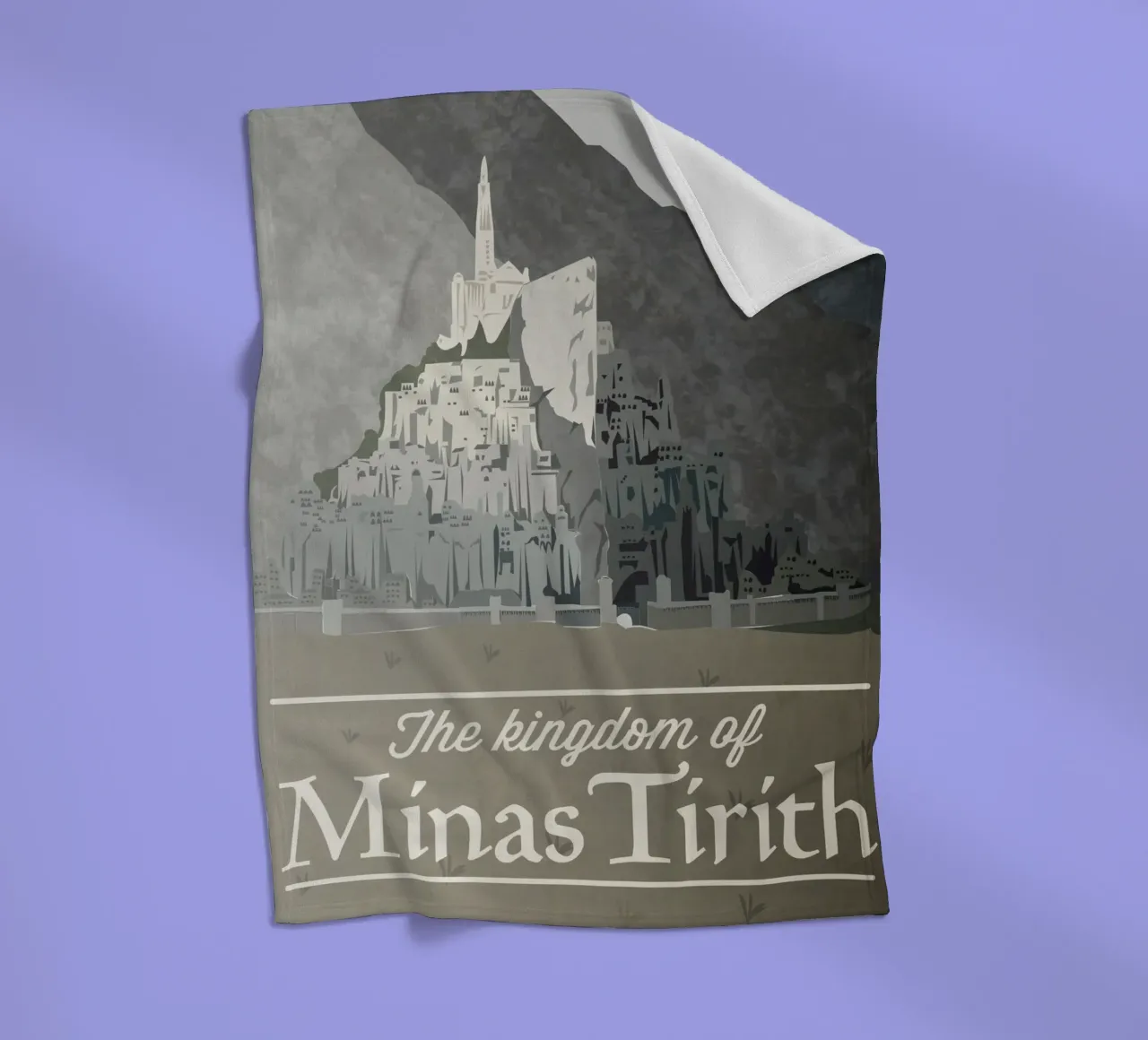 Das Königreich von Minas Tirith Fleecedecke von Junkie Movie