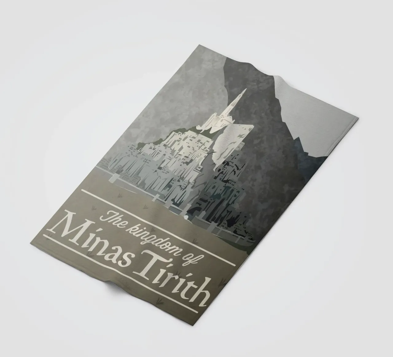Das Königreich von Minas Tirith Fleecedecke von Junkie Movie