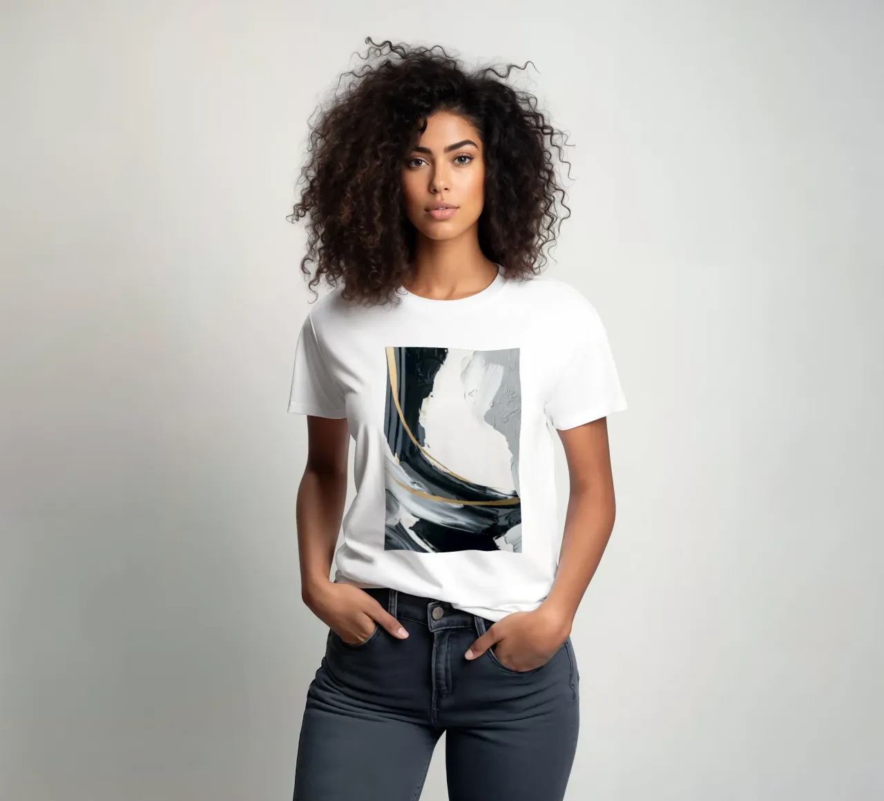 Ivory Slash Rift t-shirt by Monarch Arc