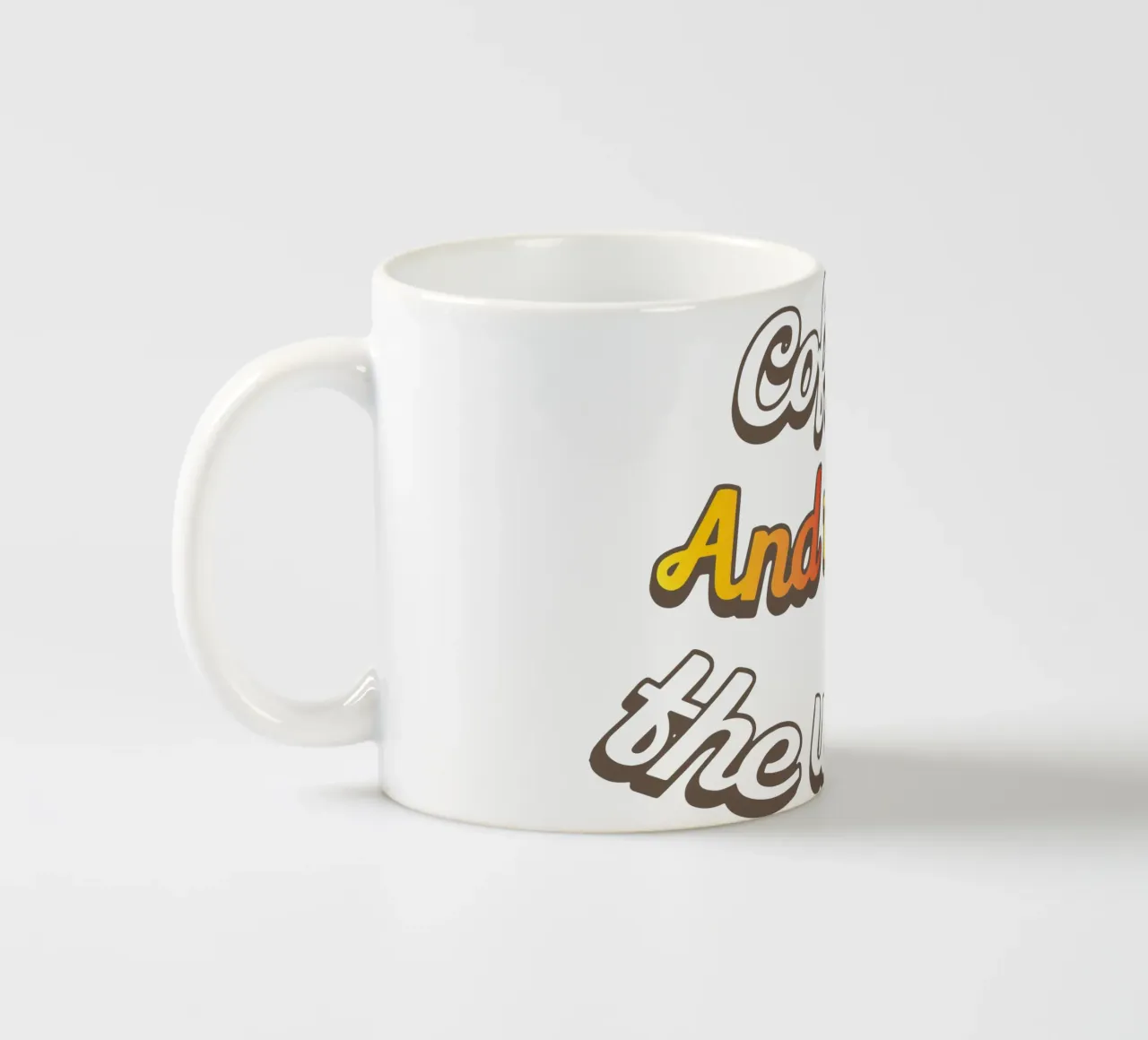 Il caffè e poi il mondo tazza in ceramica da Gunawan Rb