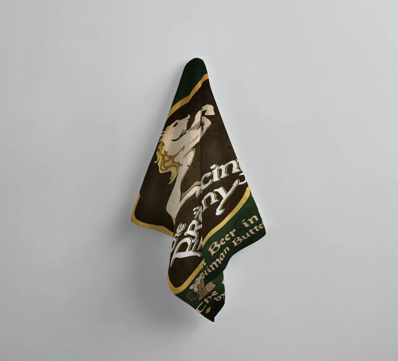 The Prancing Pony Bar towel by Junkie Movie