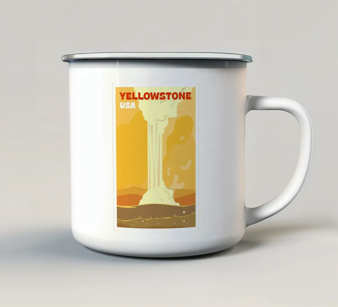 Yellowstone, Usa tazza in smalto da Wanderlust Vibes