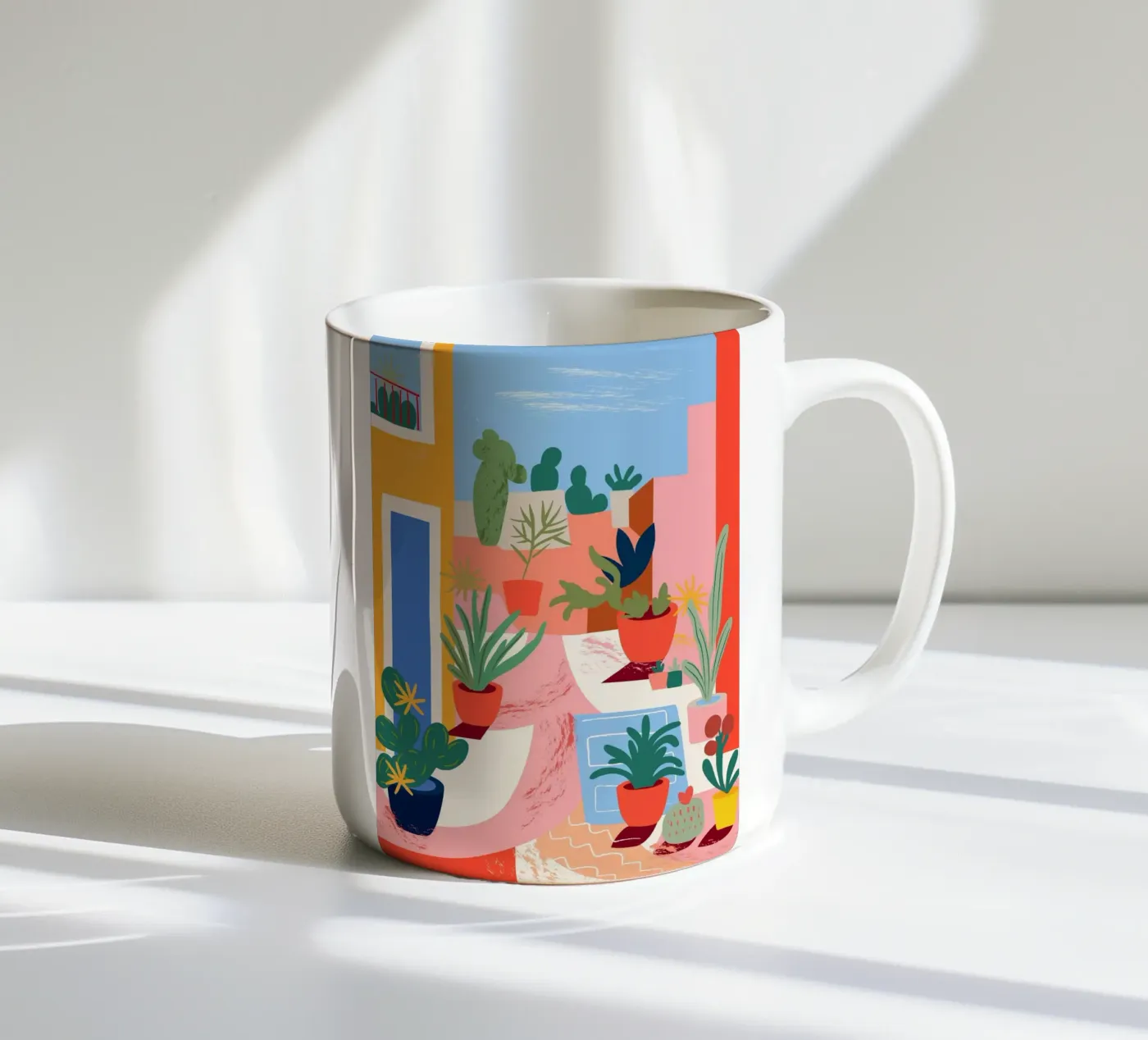 Cacti ceramic mug by LisaArtes