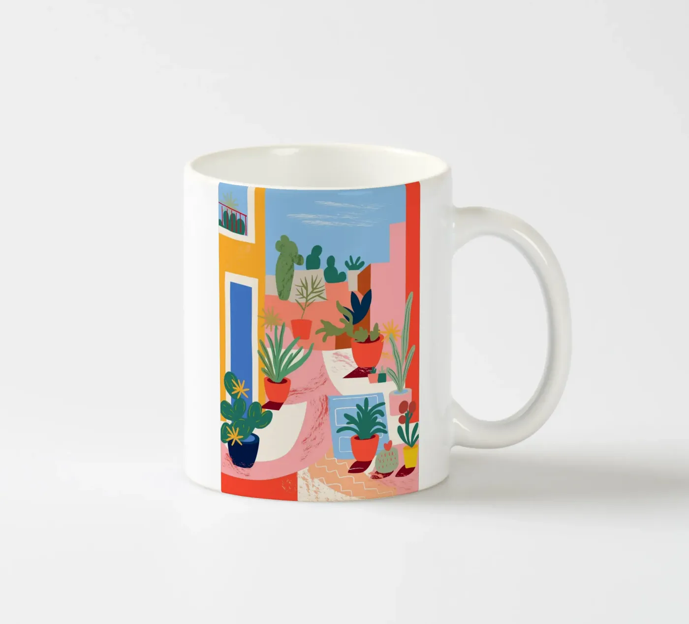 Cacti ceramic mug by LisaArtes
