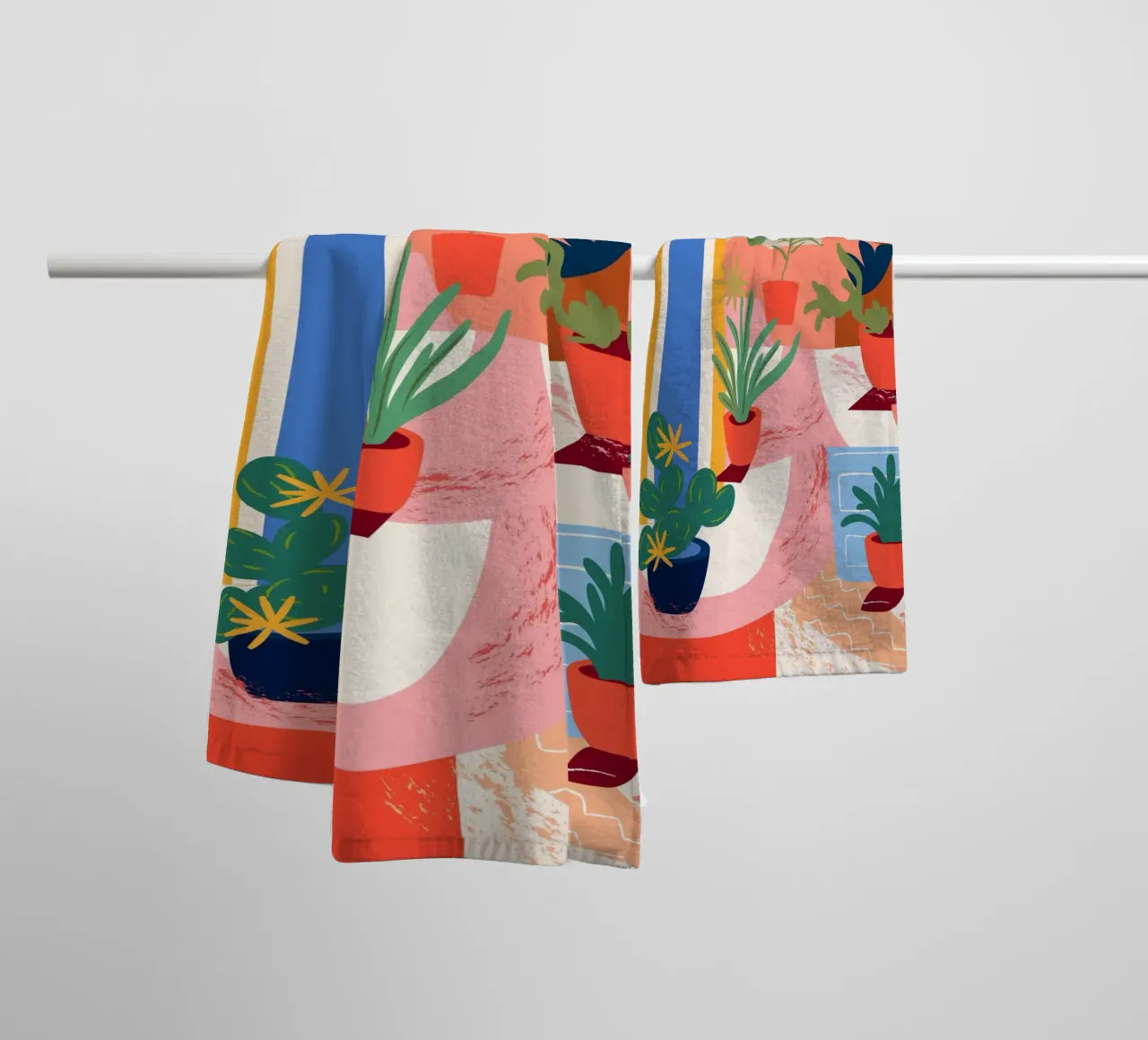 Cacti badhanddoek van LisaArtes