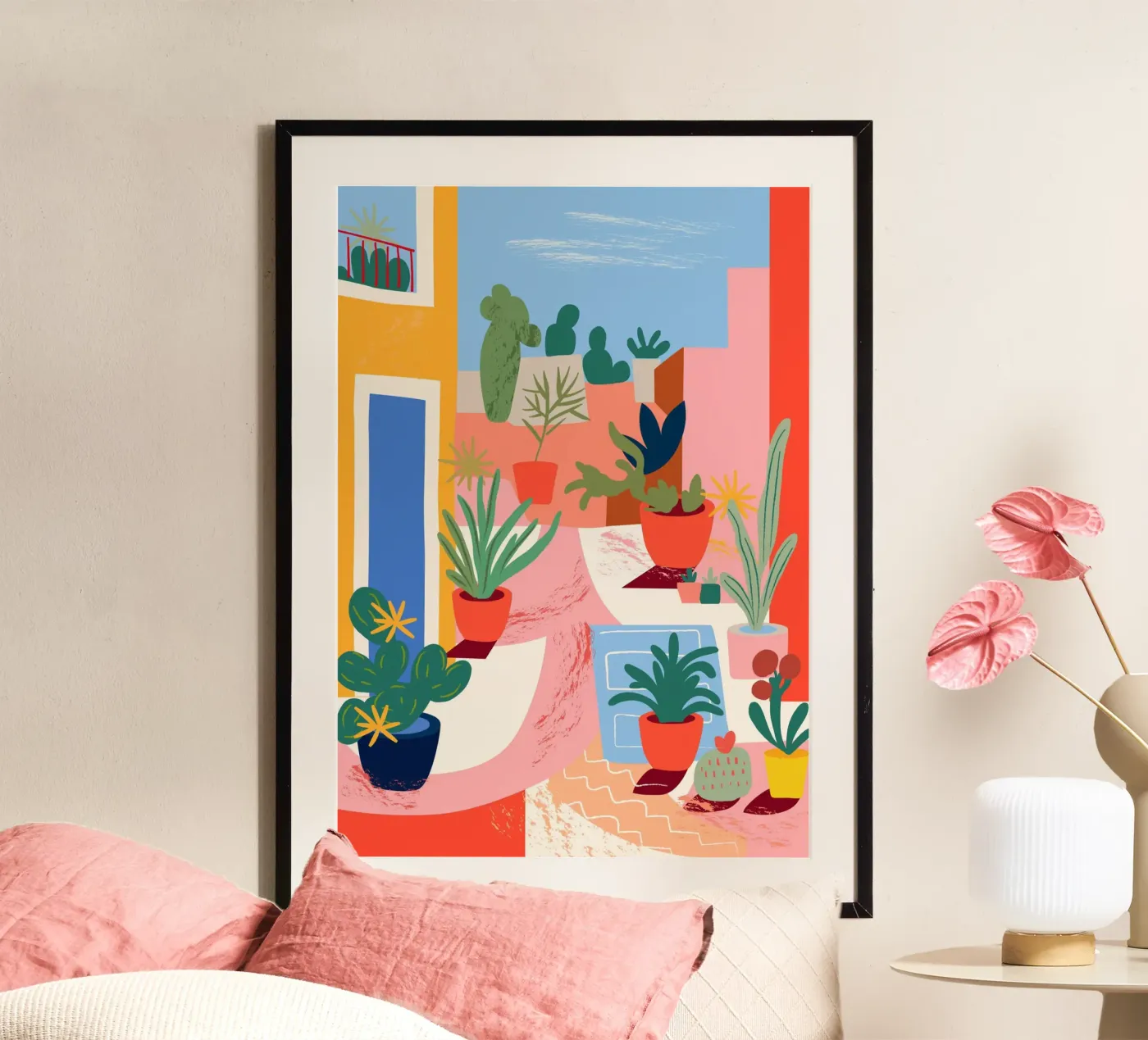 Cacti poster by LisaArtes