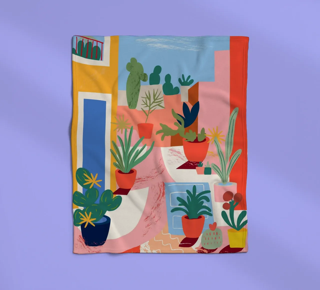 Cacti fleecedeken van LisaArtes