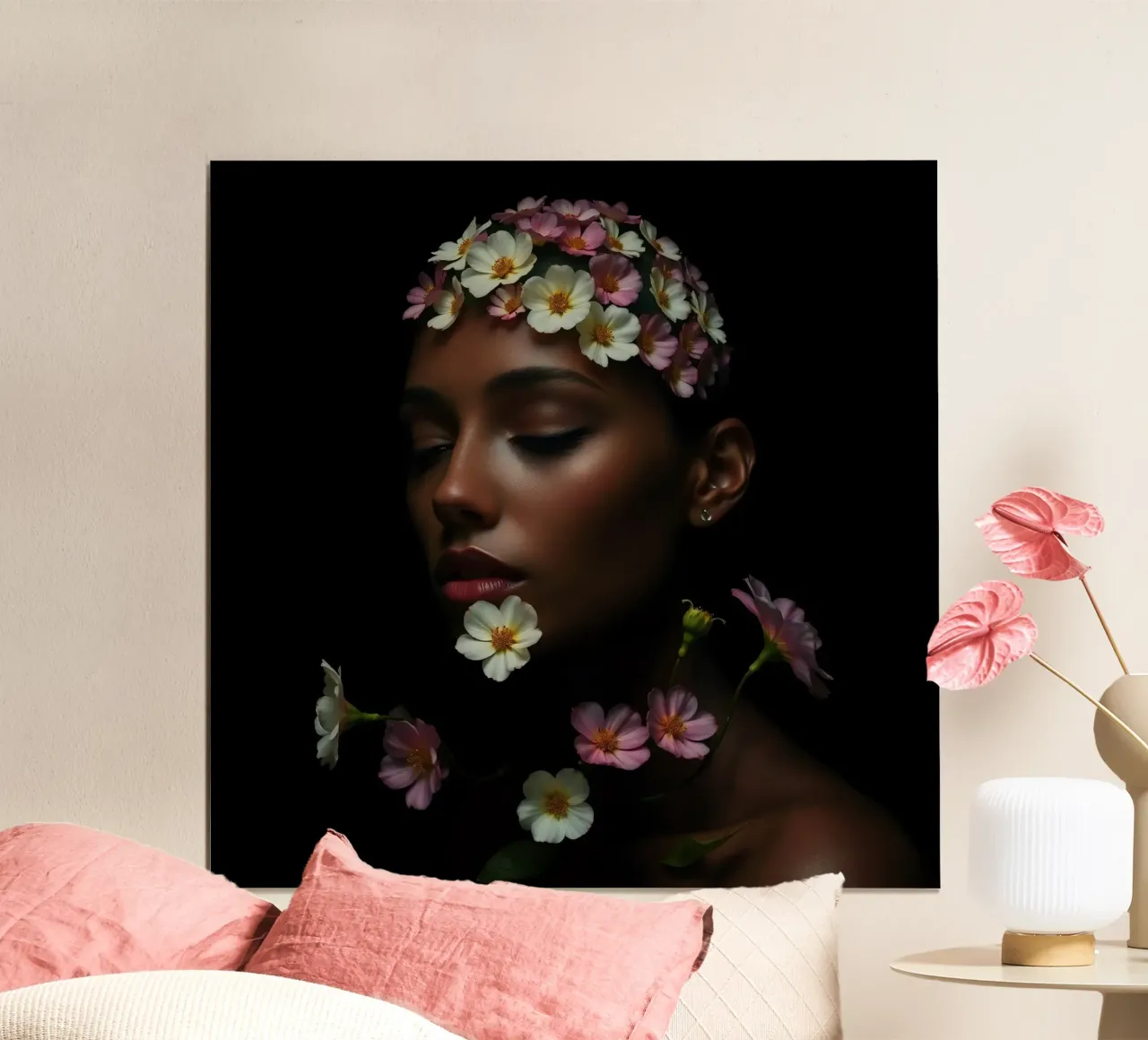 A graceful and elegant person with refined features planting poster by DesignDoodle