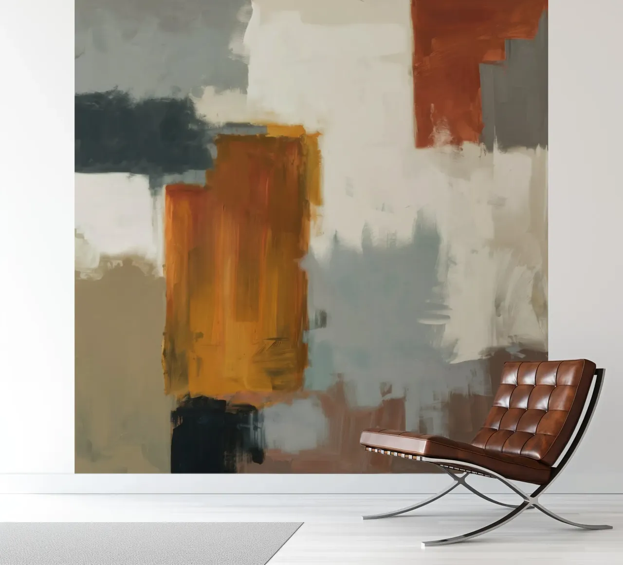 Gedempt structuurraster fotobehang van Monarch Arc