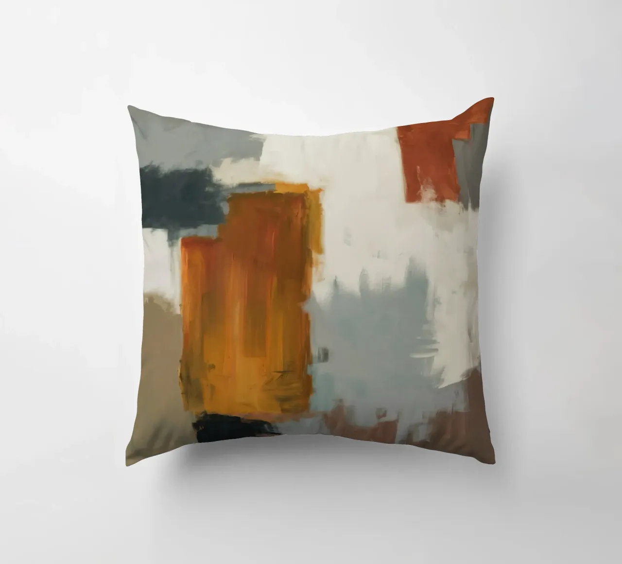 Muted Structure Grid decorative cushion by Monarch Arc
