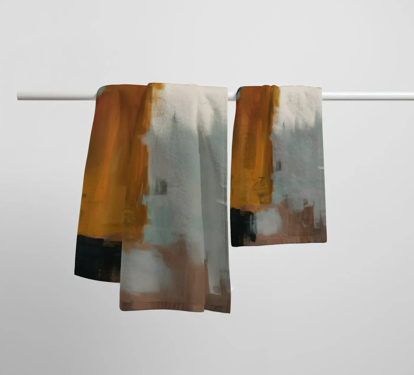 Muted Structure Grid towel by Monarch Arc