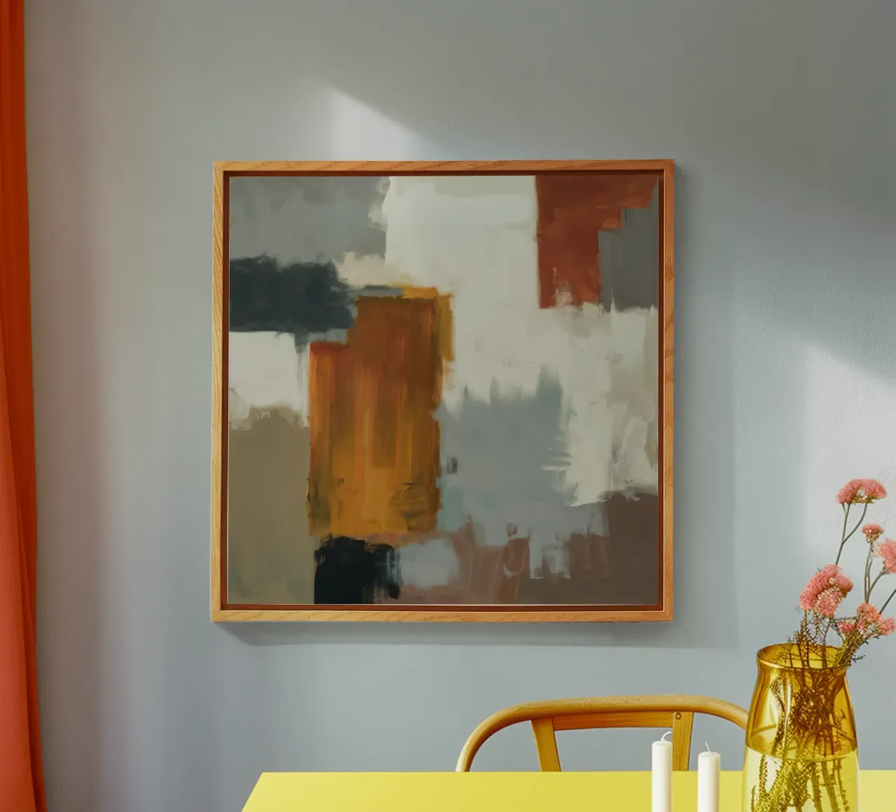 Muted Structure Grid Acryl-Glas von Monarch Arc