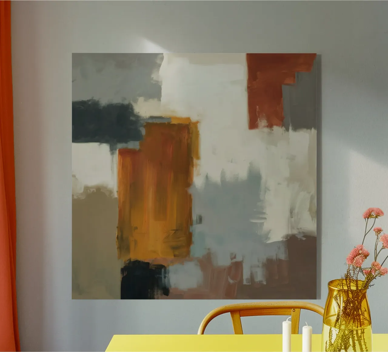 Muted Structure Grid Acryl-Glas von Monarch Arc