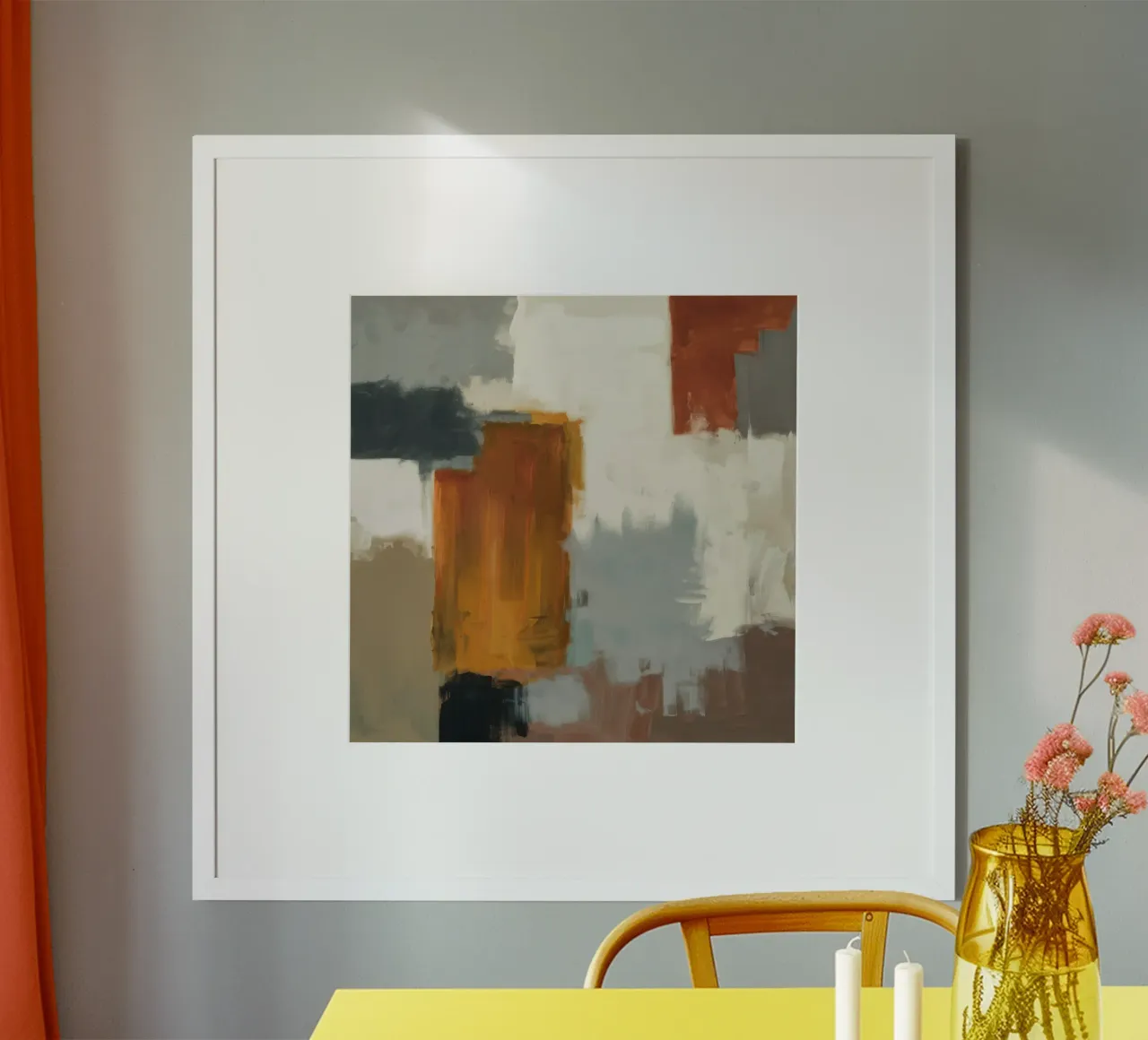 Muted Structure Grid poster by Monarch Arc