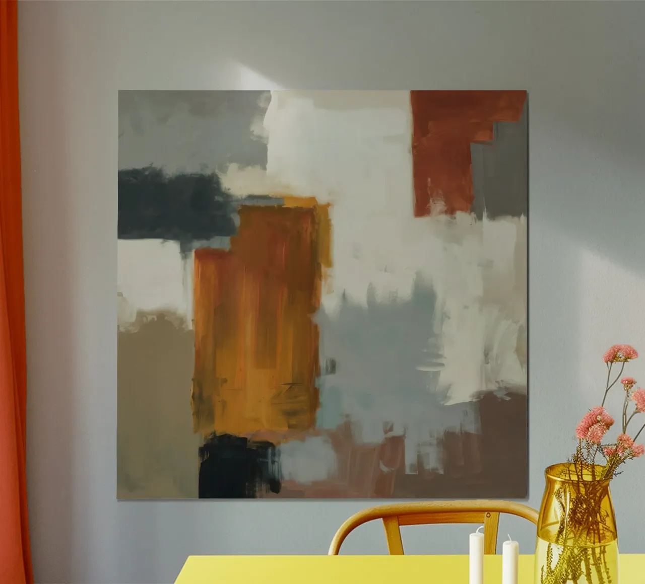 Muted Structure Grid poster by Monarch Arc