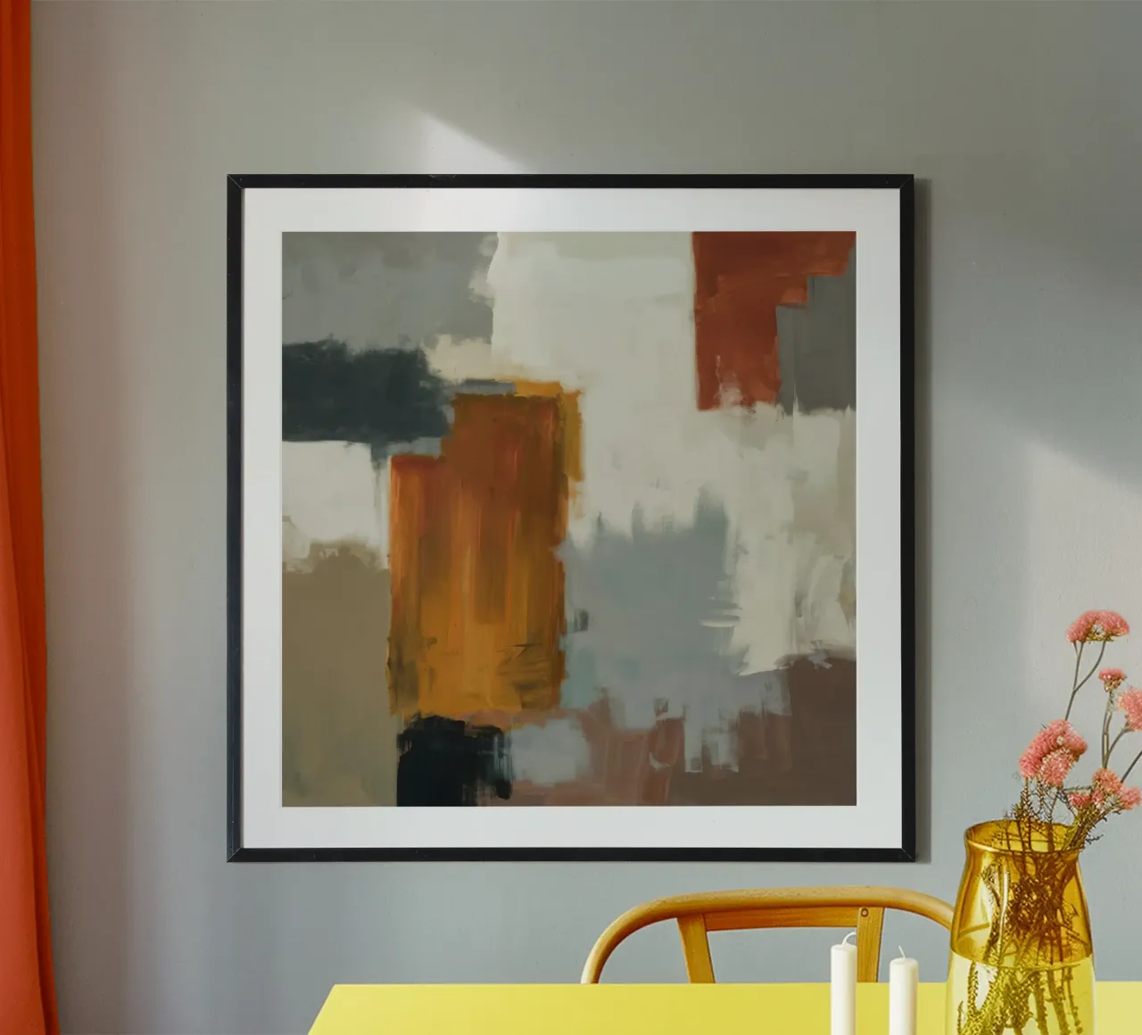 Muted Structure Grid poster by Monarch Arc