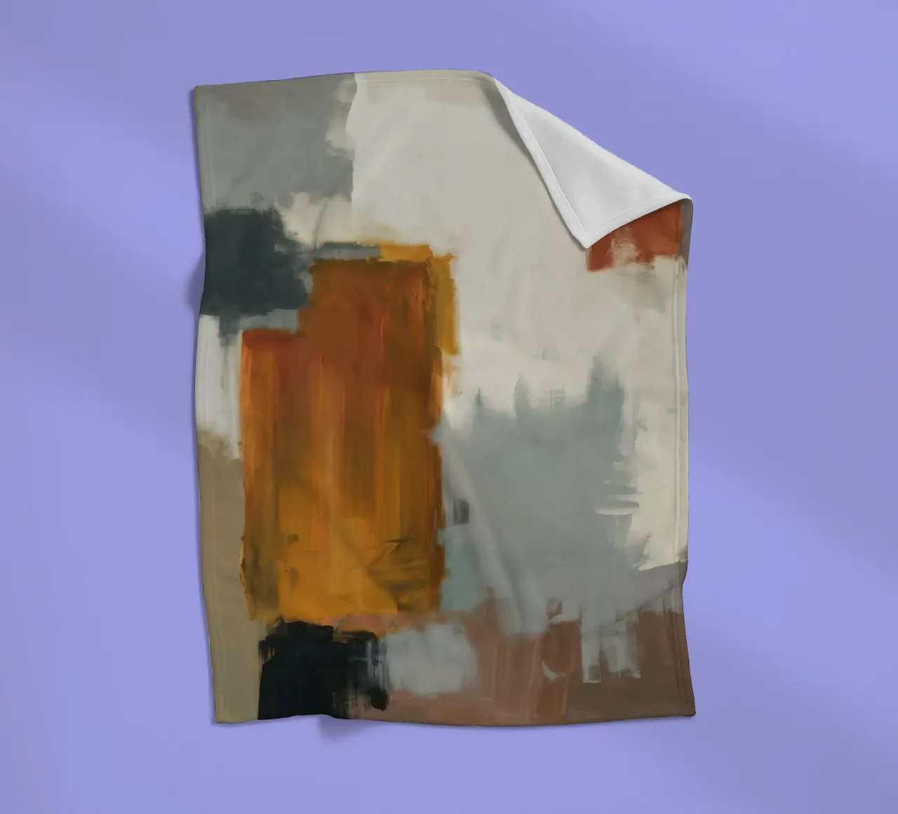 Muted Structure Grid Fleecedecke von Monarch Arc