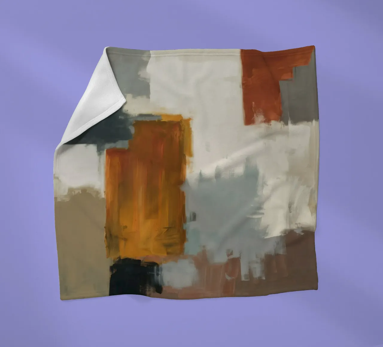 Muted Structure Grid Fleecedecke von Monarch Arc