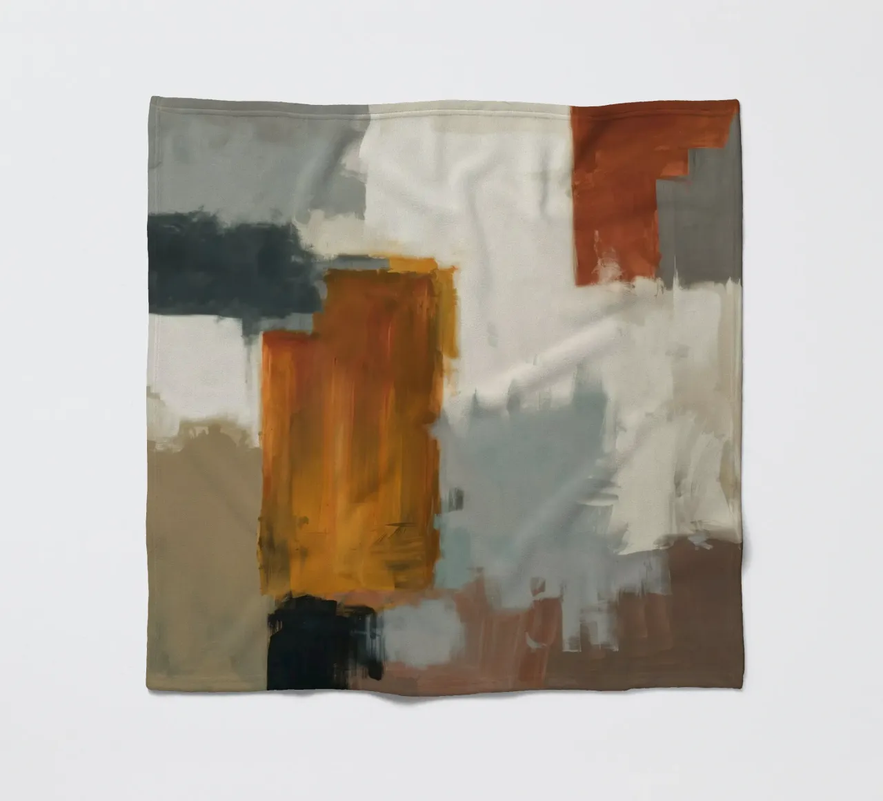 Muted Structure Grid fleece blanket by Monarch Arc