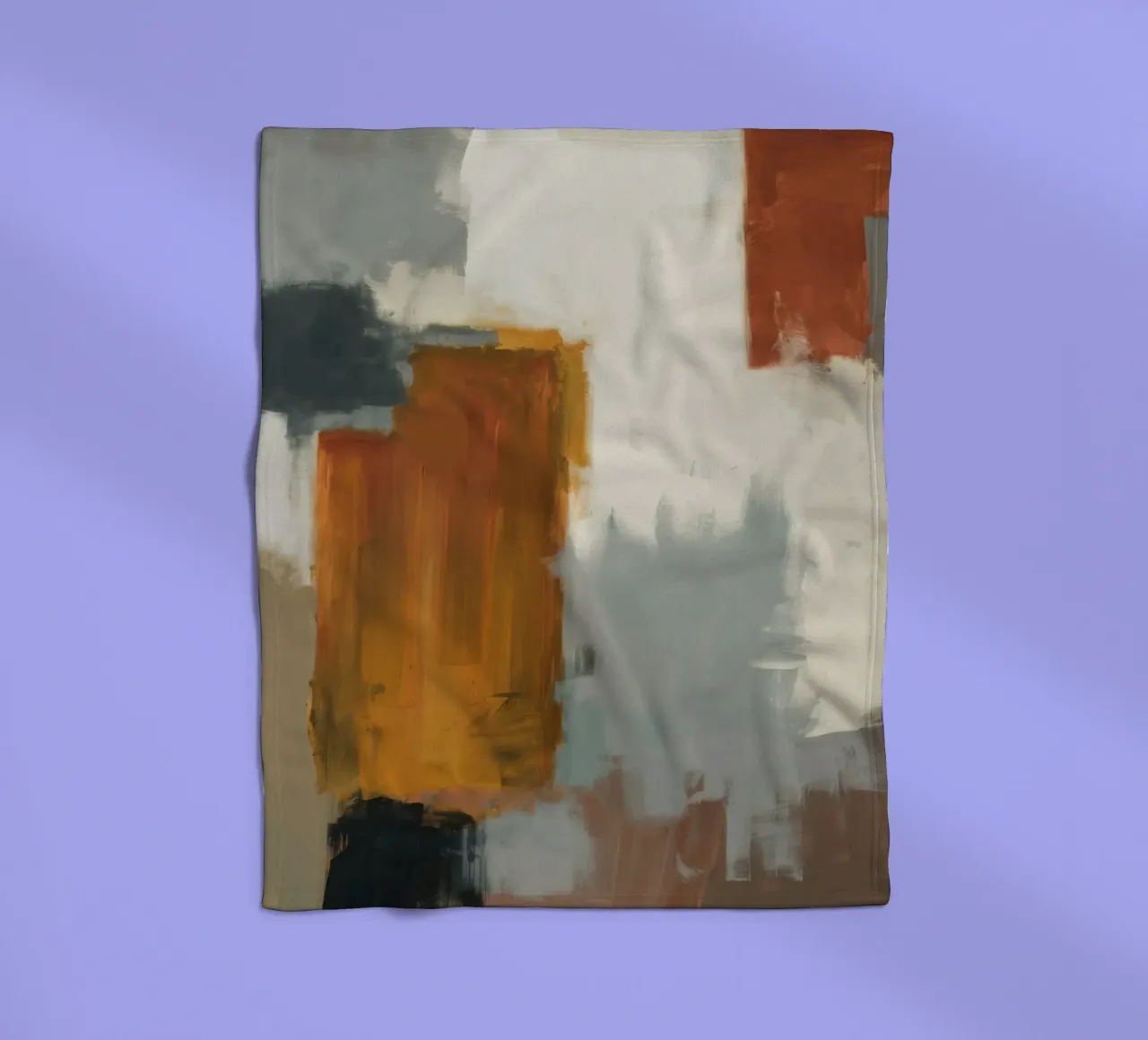 Muted Structure Grid Fleecedecke von Monarch Arc