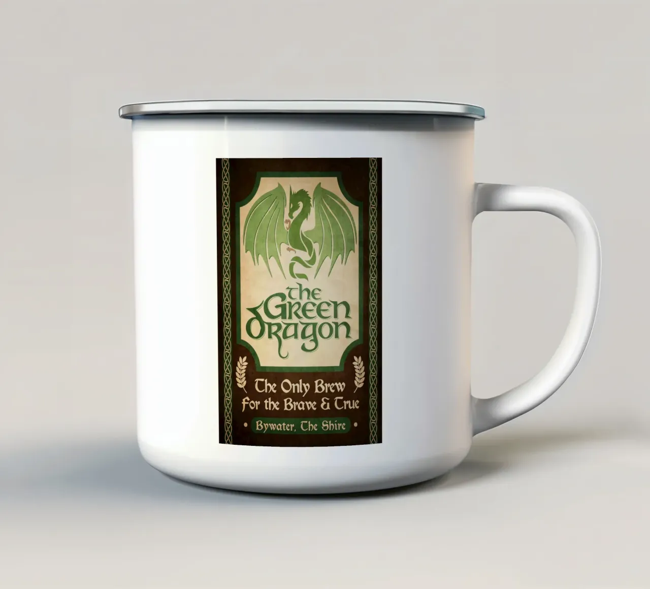 Il Bar Drago Verde tazza in smalto da Junkie Movie