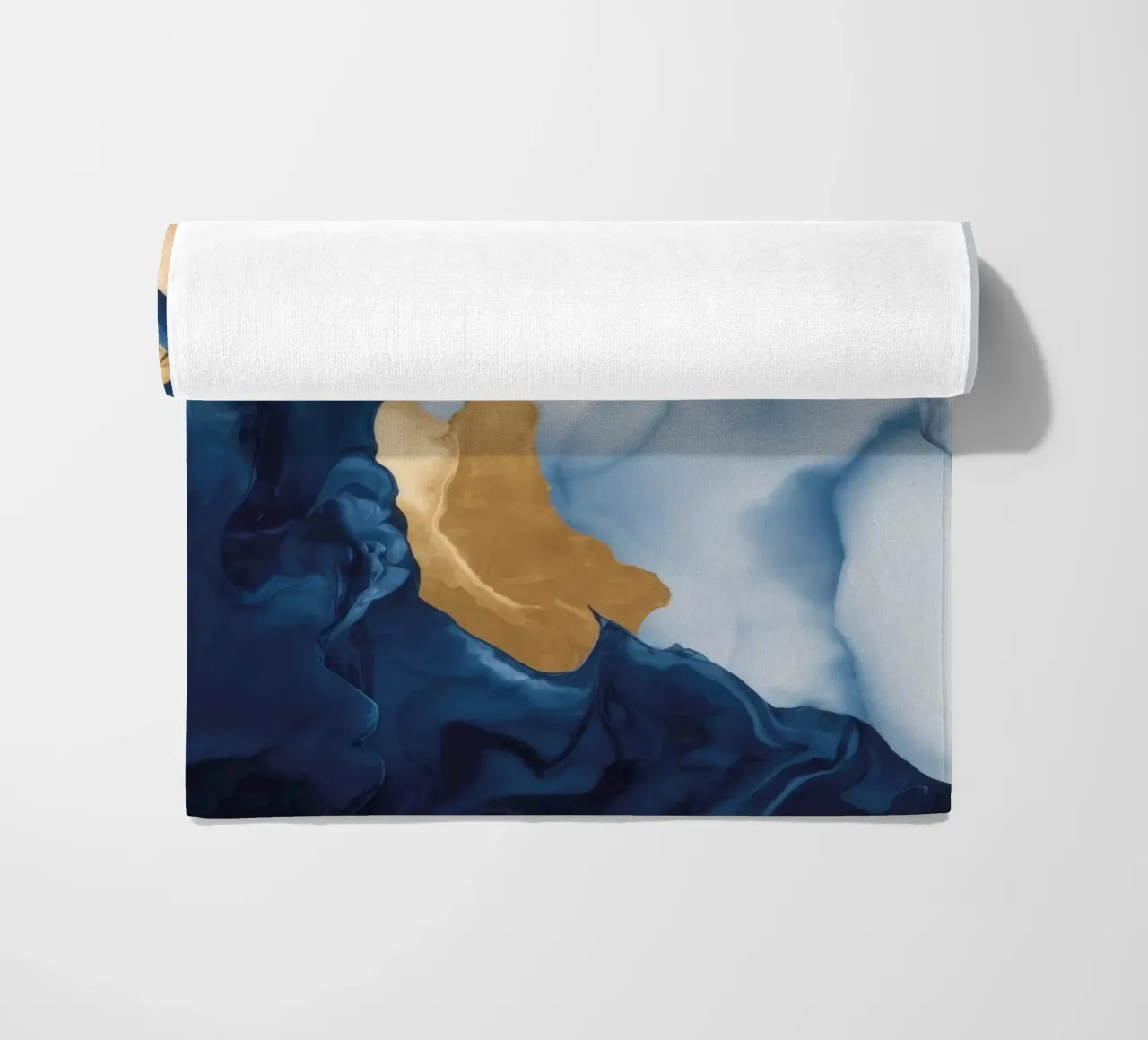 Golden Abyss Bloom beach towel by Monarch Arc