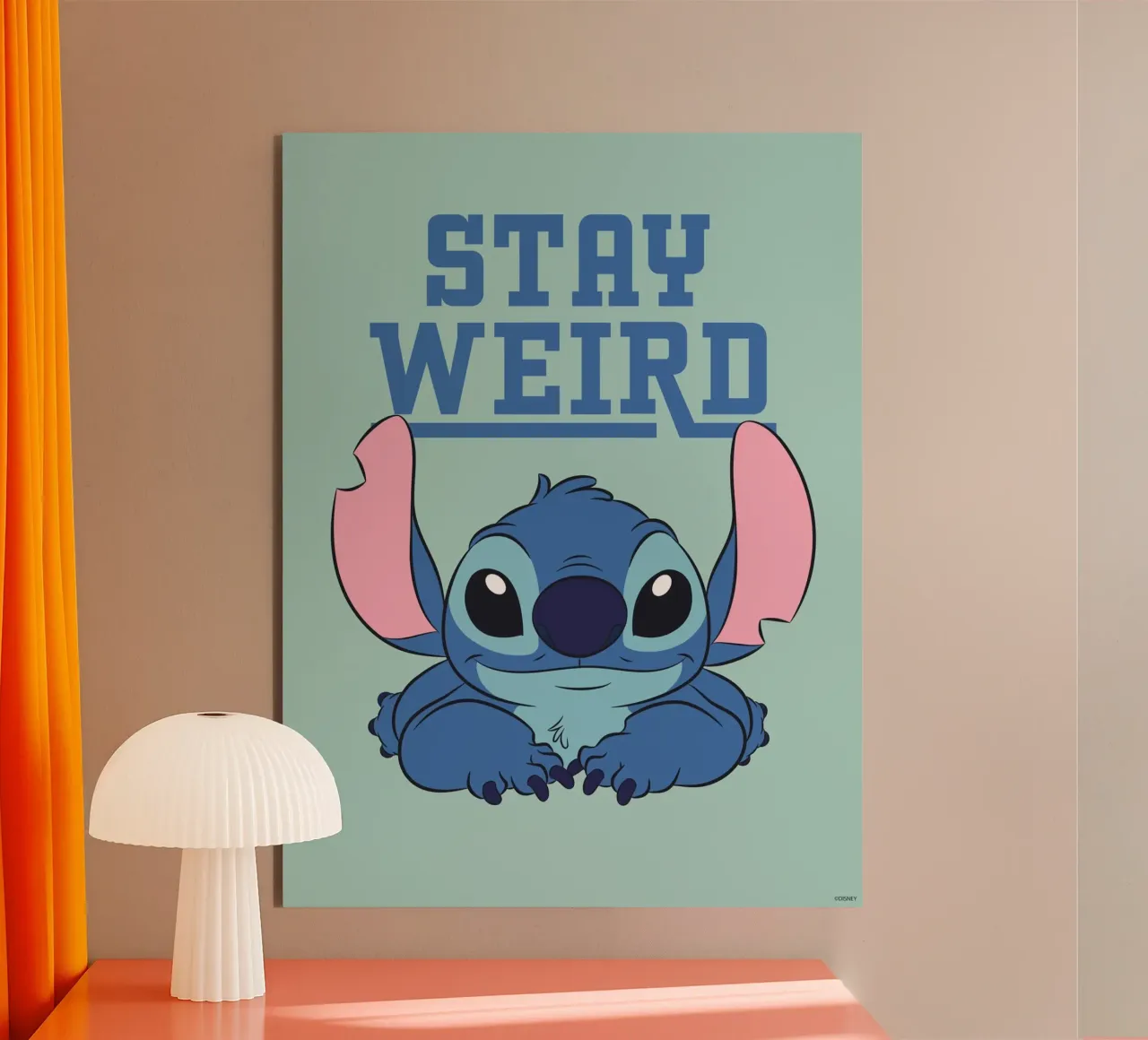 Stitch - Stay weird alluminio dibond da Stitch